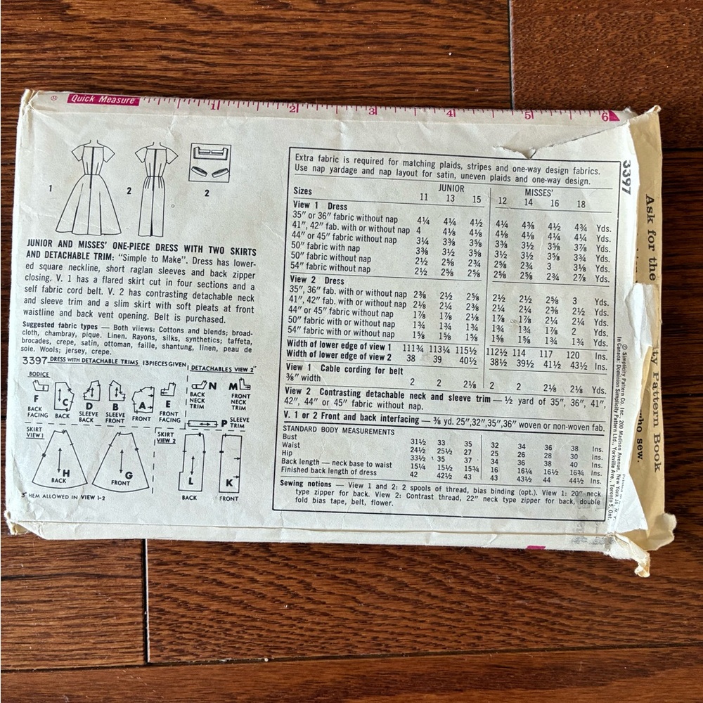 Simplicity Pattern for Dresses - Picture 2 of 2